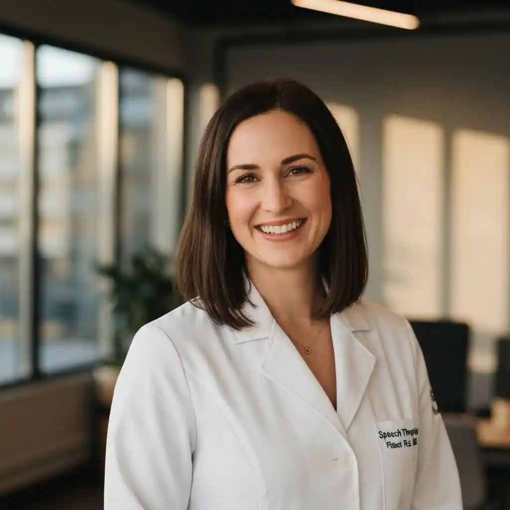 Fonoaudióloga sorrindo